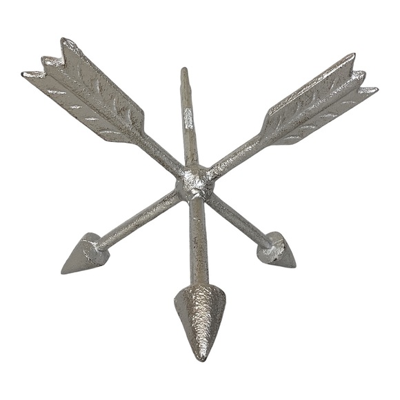 Silver Arrow Cast Iron Metal Jack Orb Tabletop And Shelf Décor EUC - Picture 3 of 13